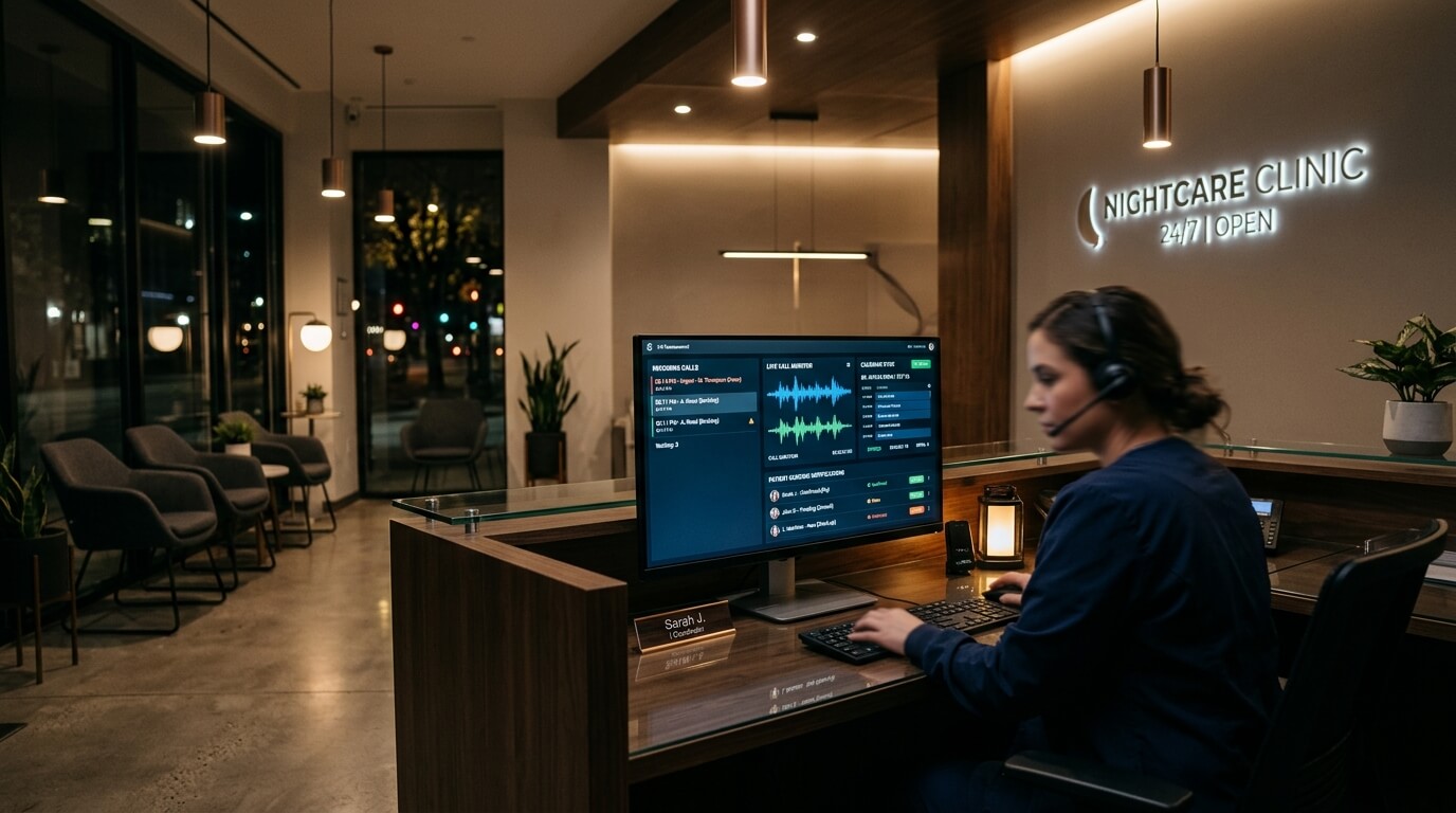 24/7 clinic call management system capturing patient appointments after hours